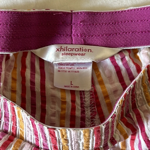 Xhilaration Striped sleepwear shorts L - Picture 3 of 3
